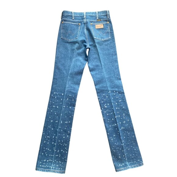 Vintage Wrangler 936DEN Women’s Jeans 31x36 Made in USA Talon 42 Rare Print - Picture 4 of 16